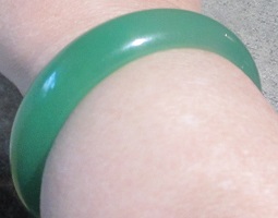 xxM1282M Green Kvartsitt Bangle BraceletTakst Valuation N. Kr. 2500